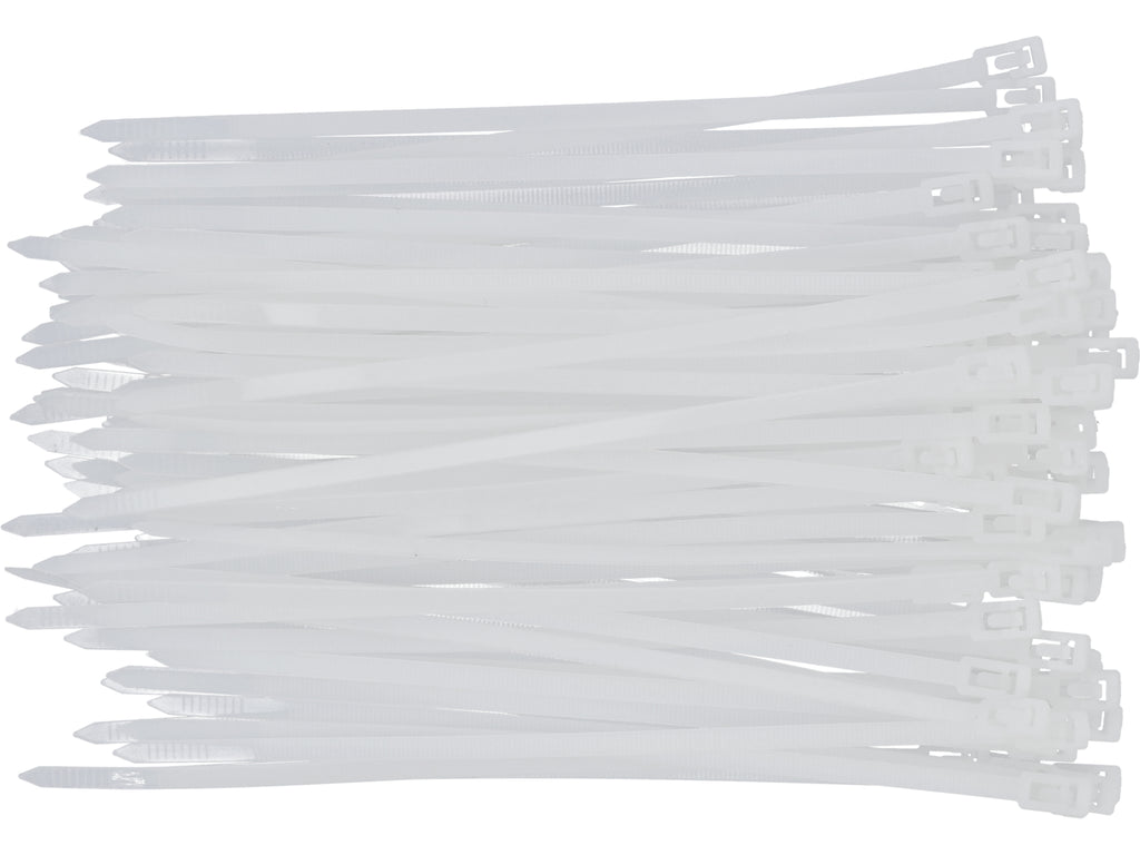 Kunststof Banden, 4,8X200MM, 100ST, Wit