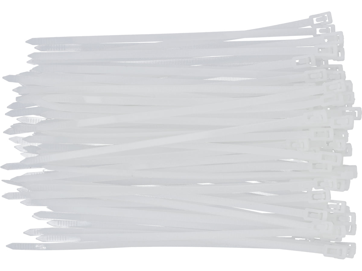 Kunststof Banden, 4,8X200MM, 100ST, Wit