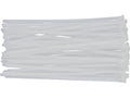 Kunststof Banden, 7,6X300MM, 50 St. Wit