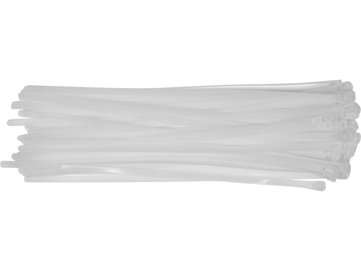 Kunststof Banden, 7,6X350MM, 50 St. Wit