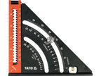 Aluminium Hoekstaaf Met Voet 140 MM - Vierkant