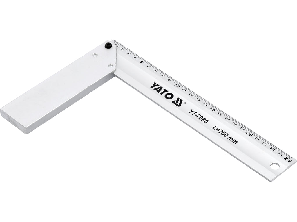 Aluminium Hoekstaaf 250 Mm.