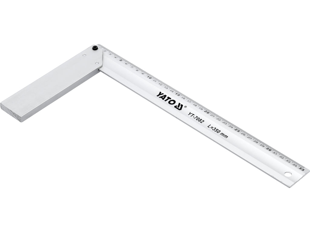 Aluminium Hoekstaaf 350 Mm.