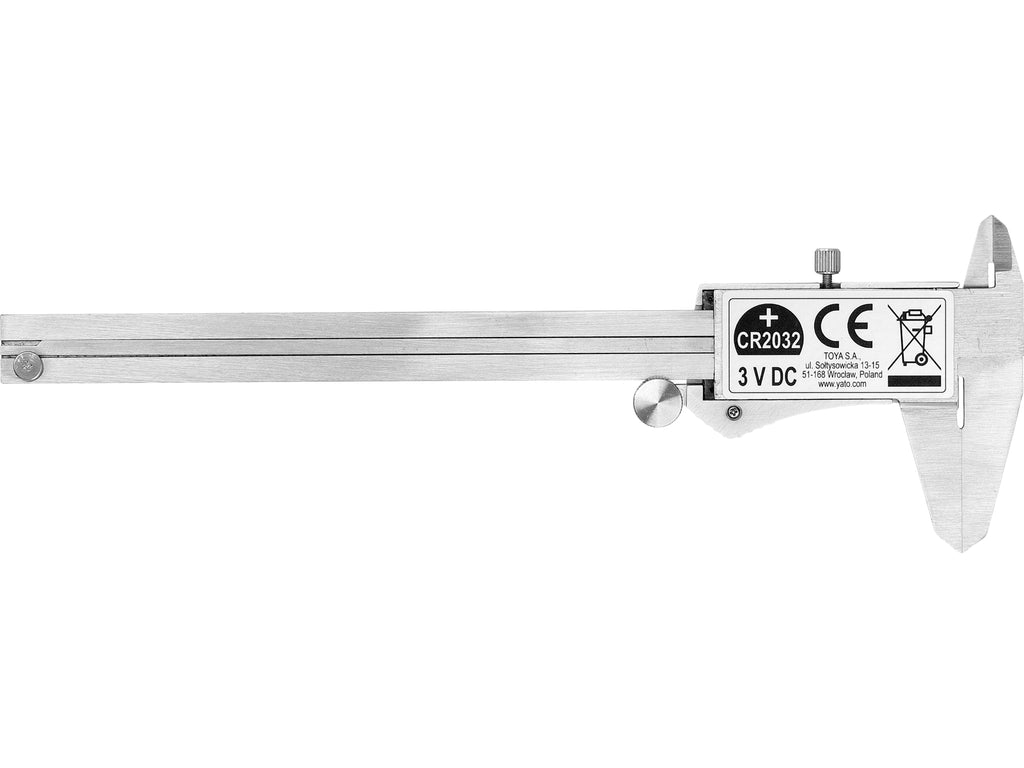 150 mm schuifmaat met verlicht scherm