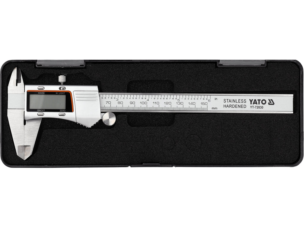 150 mm schuifmaat met verlicht scherm