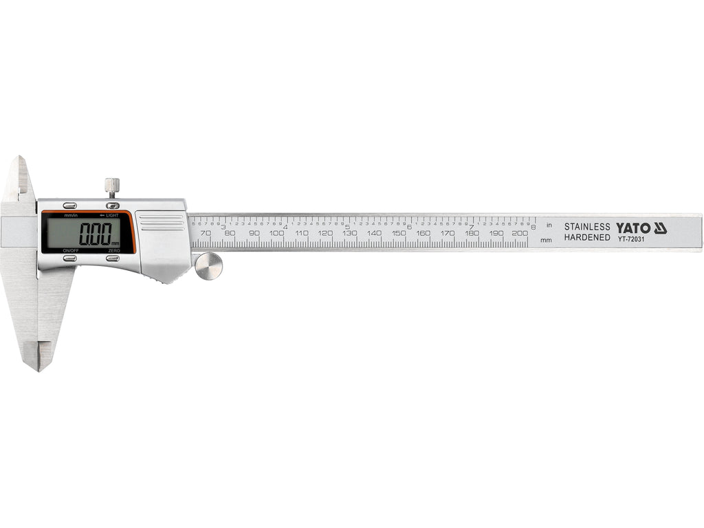 200 mm schuifmaat met verlicht scherm