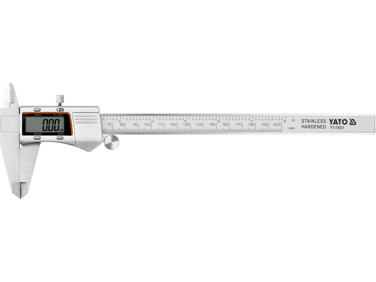 200 mm schuifmaat met verlicht scherm