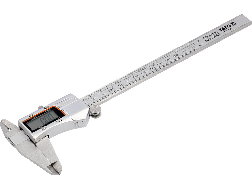 200 mm schuifmaat met verlicht scherm