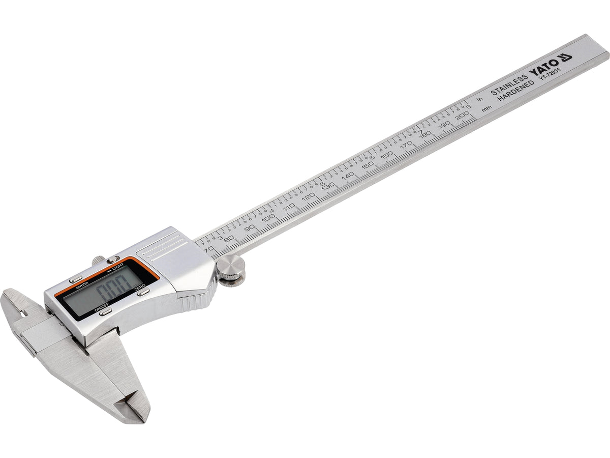 200 mm schuifmaat met verlicht scherm