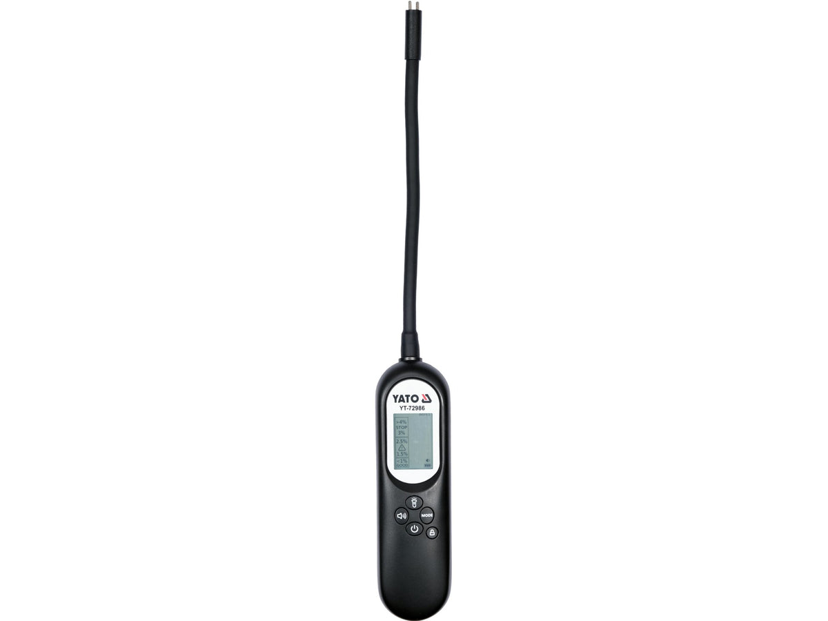 Remvloeistoftester Met Elektronisch Display En Flexibele Sonde. Op Batterijen.
