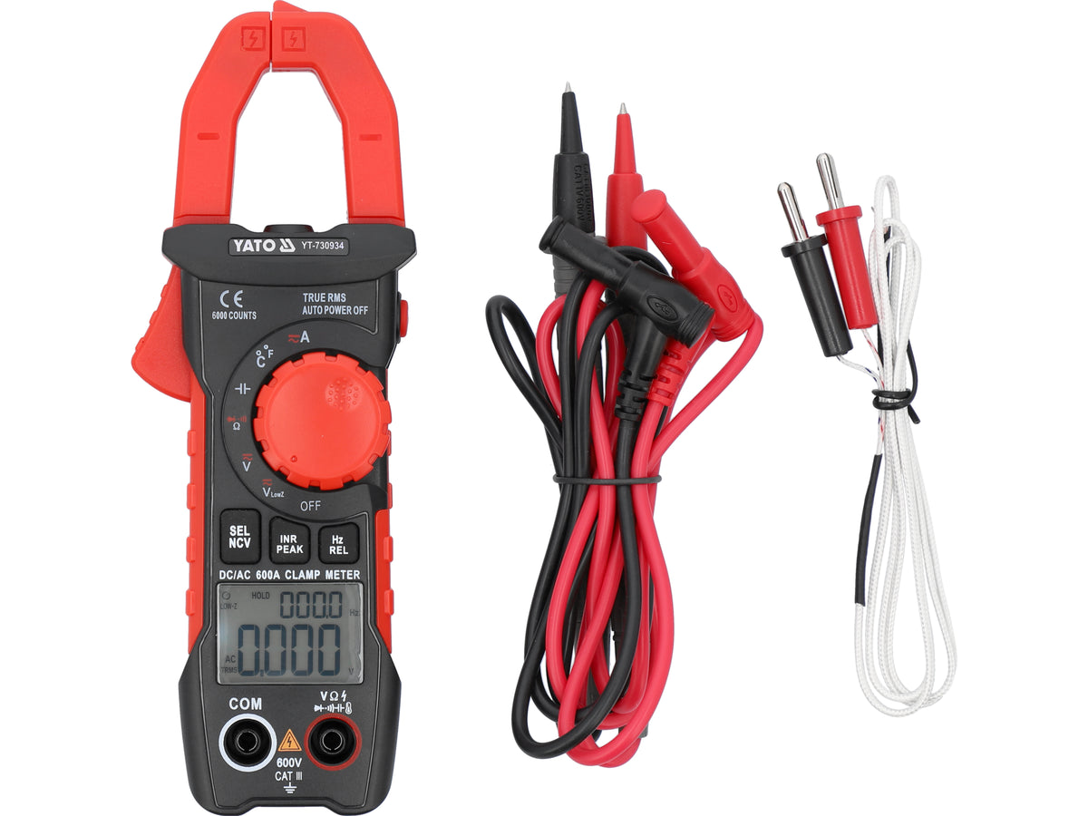 Echte RMS AC/DC-klemmeter 10MA-600A