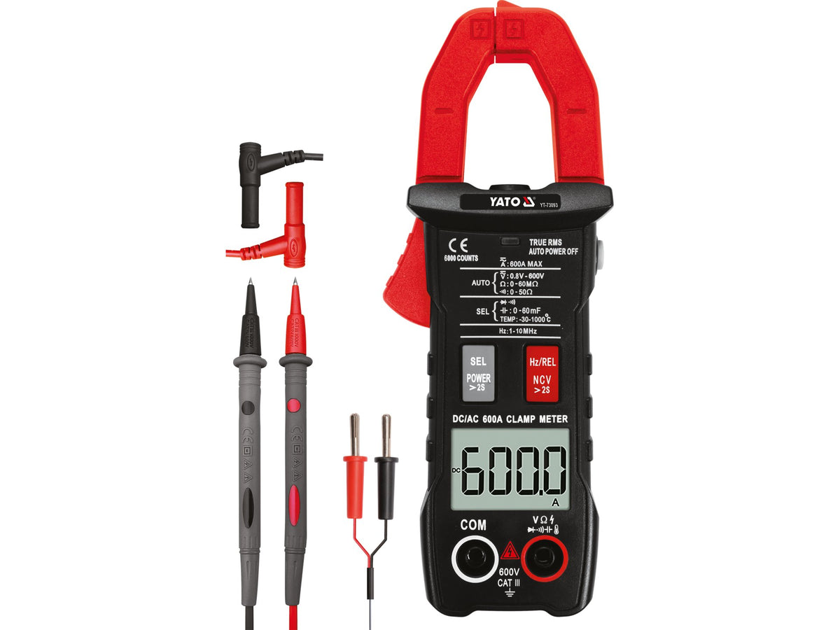 True Rms-Klemmeter Met Automatisch Ac/Dc-Bereik 600A