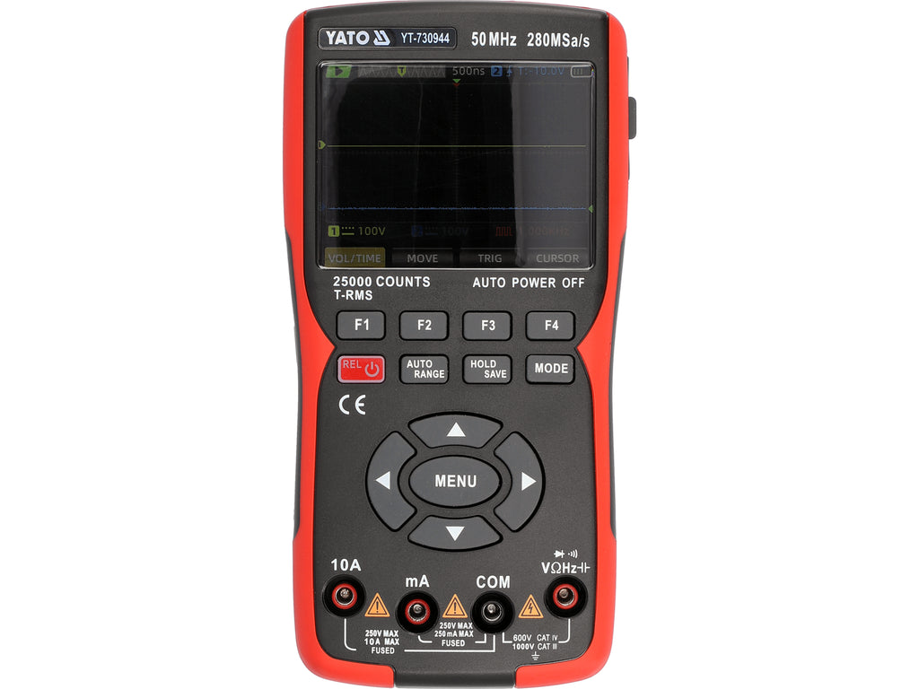 3-in-1 oscilloscoop, multimeter 280MSA/S 50MHZ