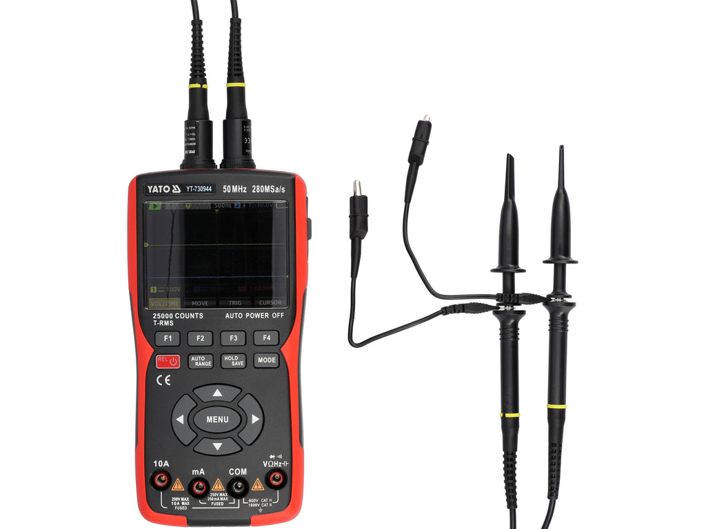 3-in-1 oscilloscoop, multimeter 280MSA/S 50MHZ