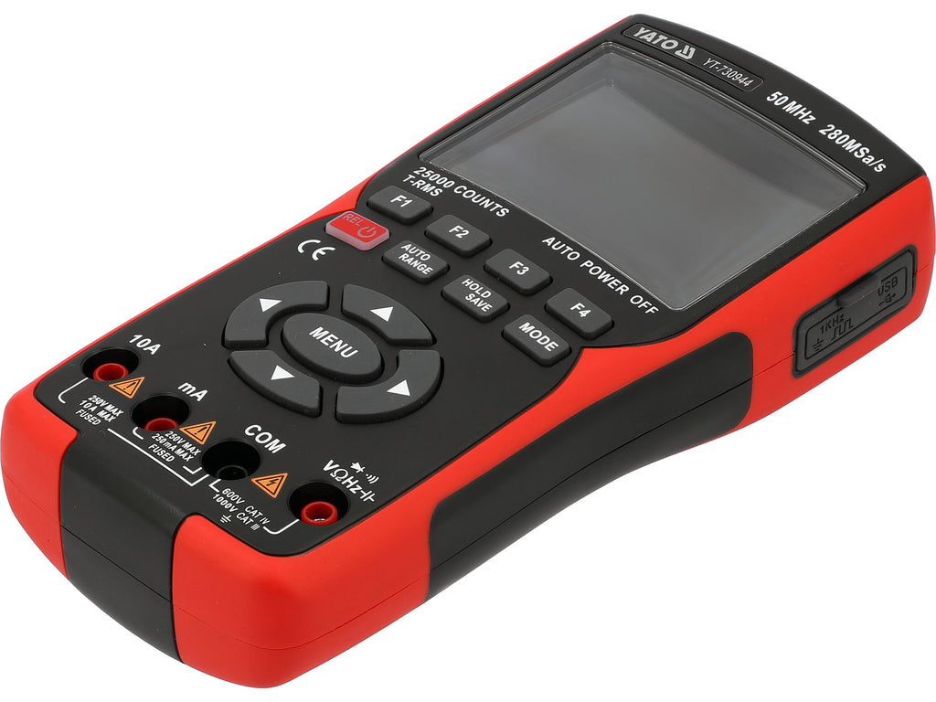 3-in-1 oscilloscoop, multimeter 280MSA/S 50MHZ