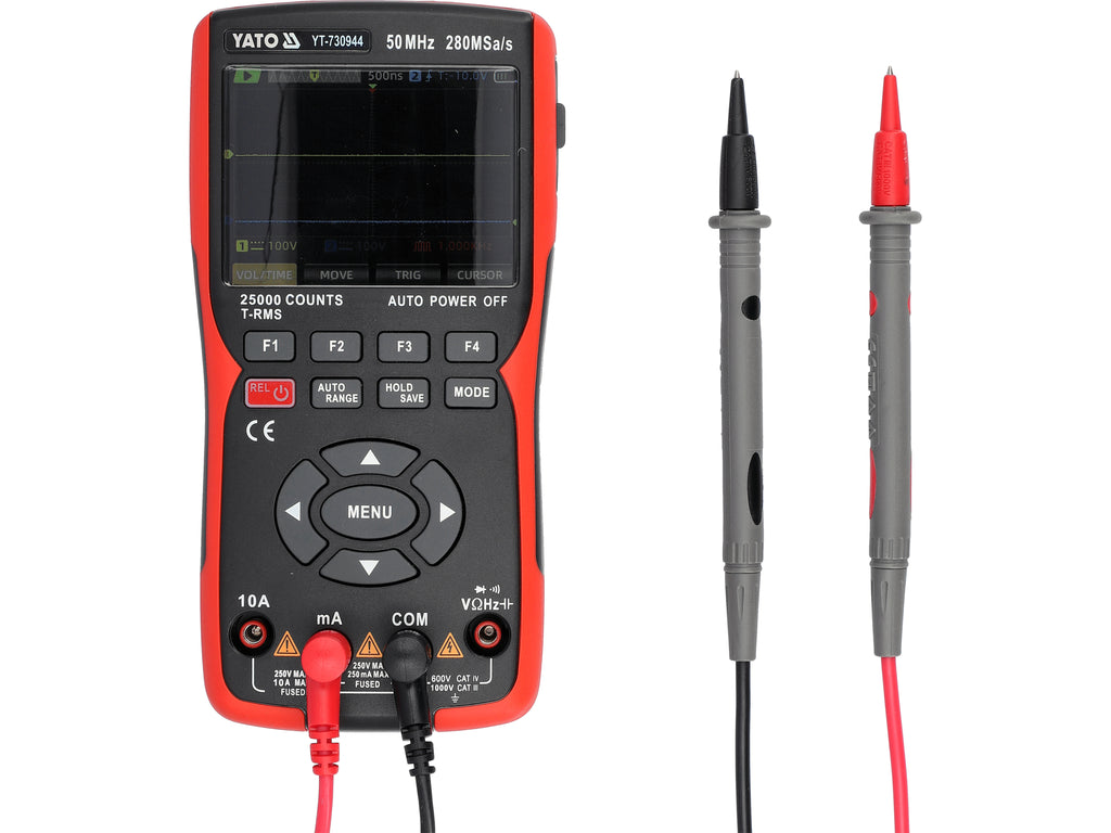 3-in-1 oscilloscoop, multimeter 280MSA/S 50MHZ