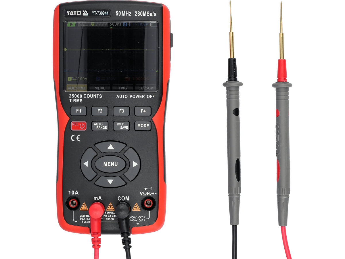3-in-1 oscilloscoop, multimeter 280MSA/S 50MHZ