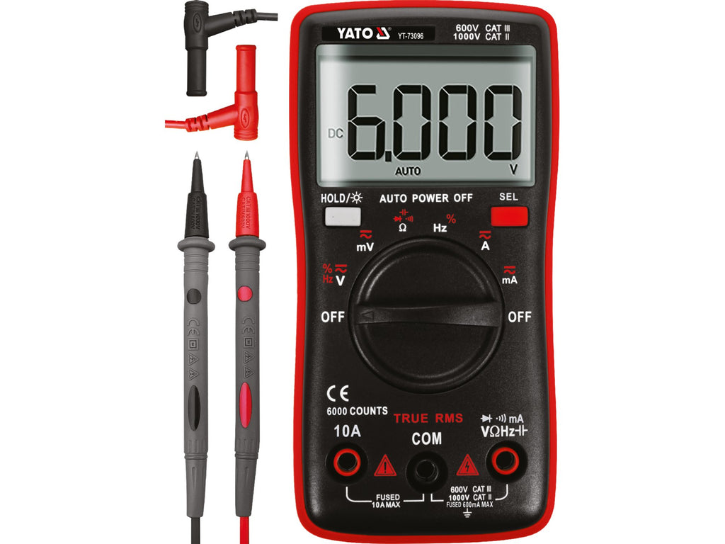 True Rms Digitale Meter Met Automatisch Bereik Lcd 6000