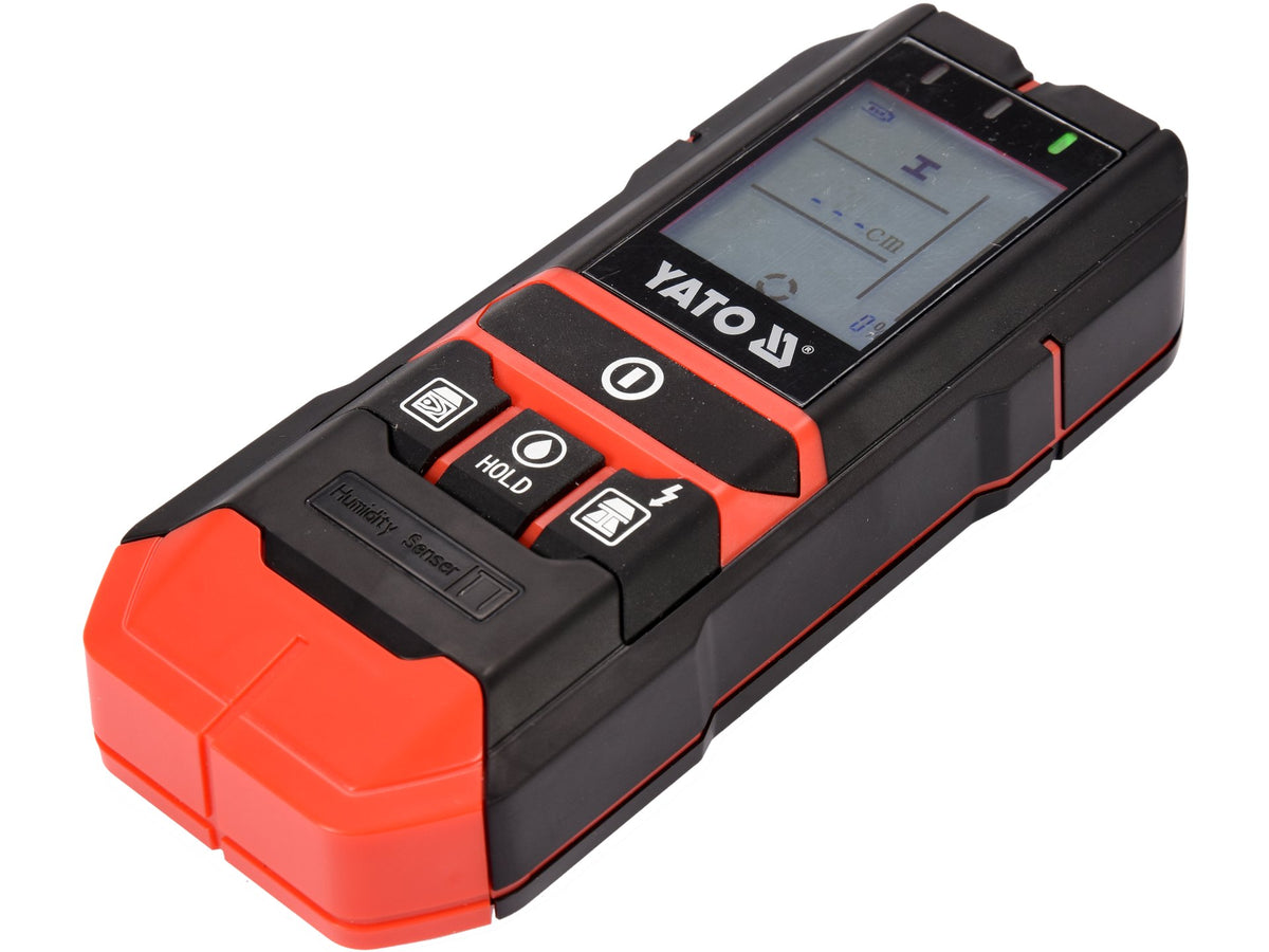 DETECTOR VAN PROFIELEN EN ACTIEVE DRADEN. VOCHTIGHEIDSMETER VAN HOUT EN BOUWMATERIALEN. 4 in 1