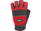 Synthetische Lederen Handschoenen. Vingerloze Fietsformaat. 9