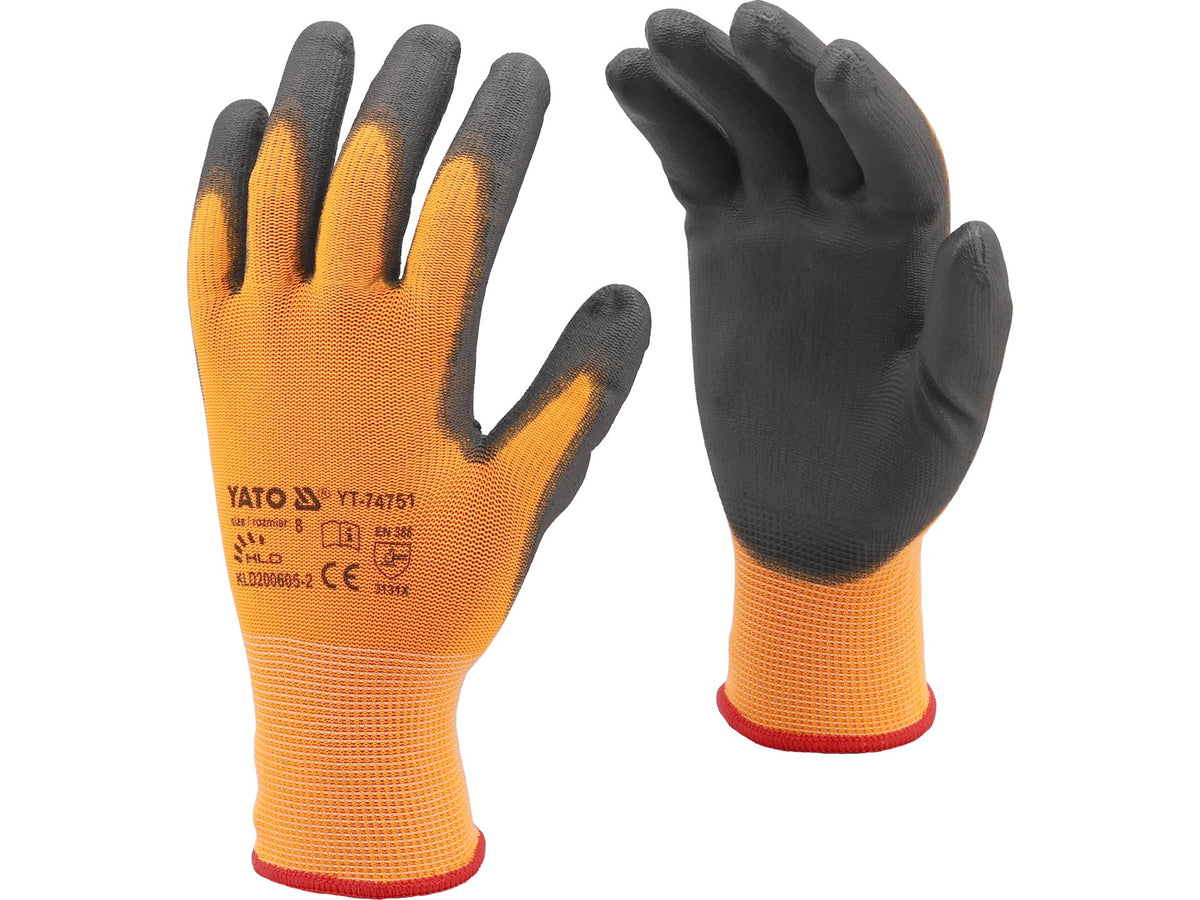 Pu-Gecoate Veiligheidshandschoenen Met Smartphone Coating Maat 8
