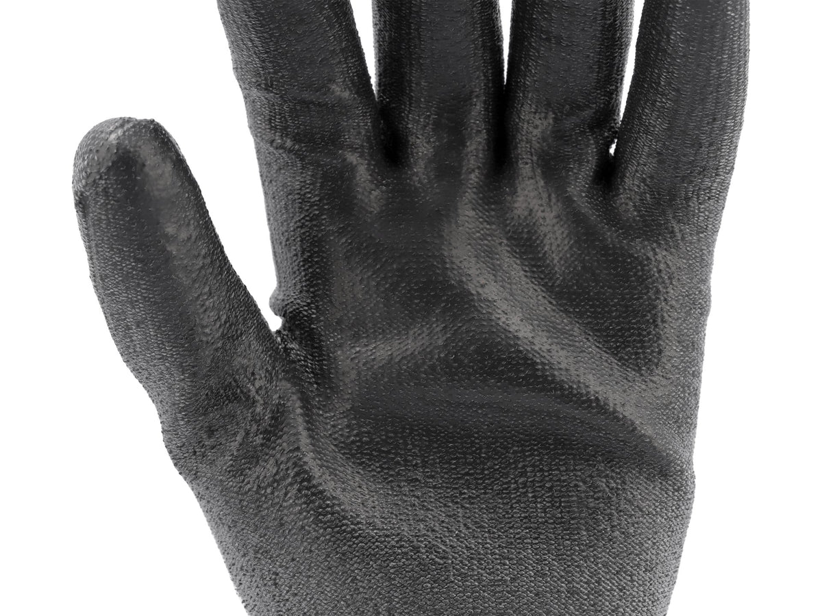 Hppe Anti-Snijbeschermende Handschoenen, Zwart Pu Gecoat, Maat 9