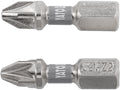 Bits 1/4''X25 MM PZ2 2 Stuks Ni