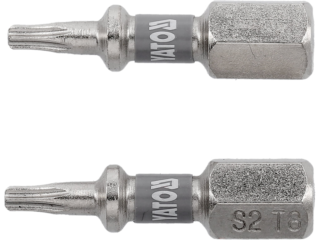 Bits 1/4''X25 MM T8 2 Stuks Ni