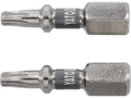 Bits 1/4''X25 MM T15 2 Stuks Ni