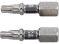 Bits 1/4''X25 MM T20 2 Stuks Ni