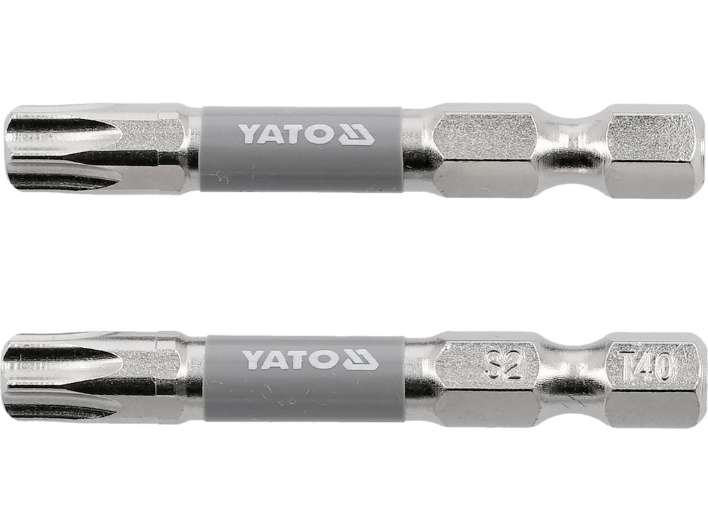 Bits 1/4''X50 MM T40 2 Stuks Ni