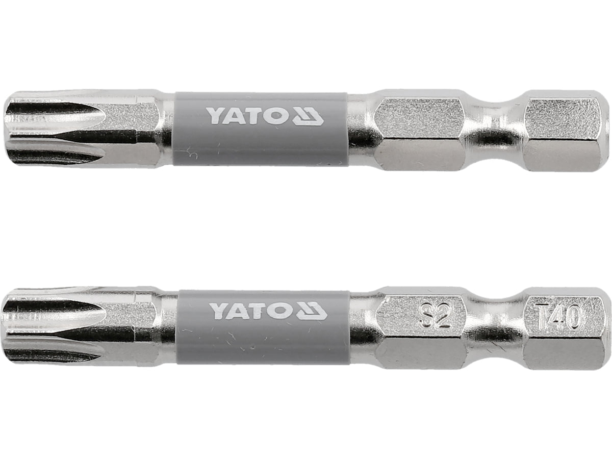 Bits 1/4''X50 MM T40 2 Stuks Ni