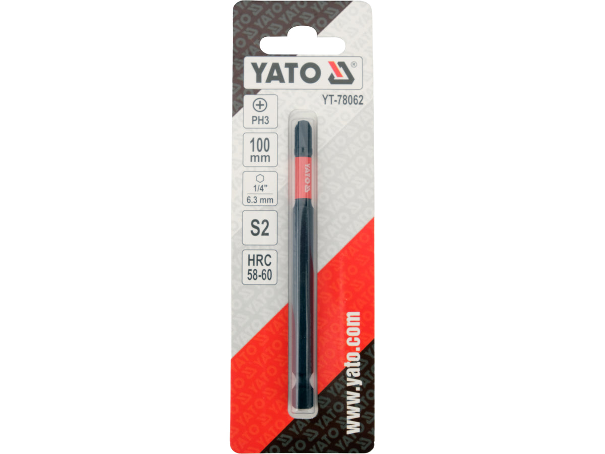 Impactbit 1/4"100 MM PH3 1 Stuks