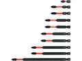 Impact Bits Set 1/4" PH2 10 Stuks
