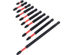 Impact Bits Set 1/4" PH2 10 Stuks