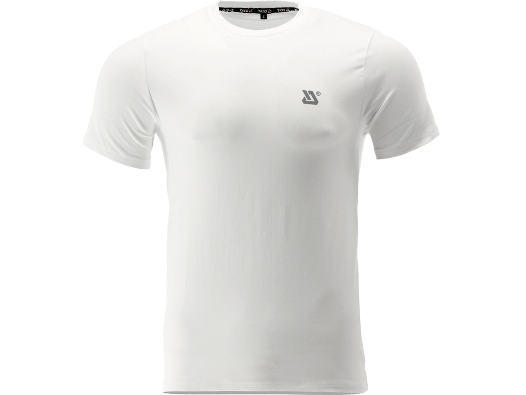 T-Shirt, Lange Serie, Wit Met Elastaan, Maat. 2XL