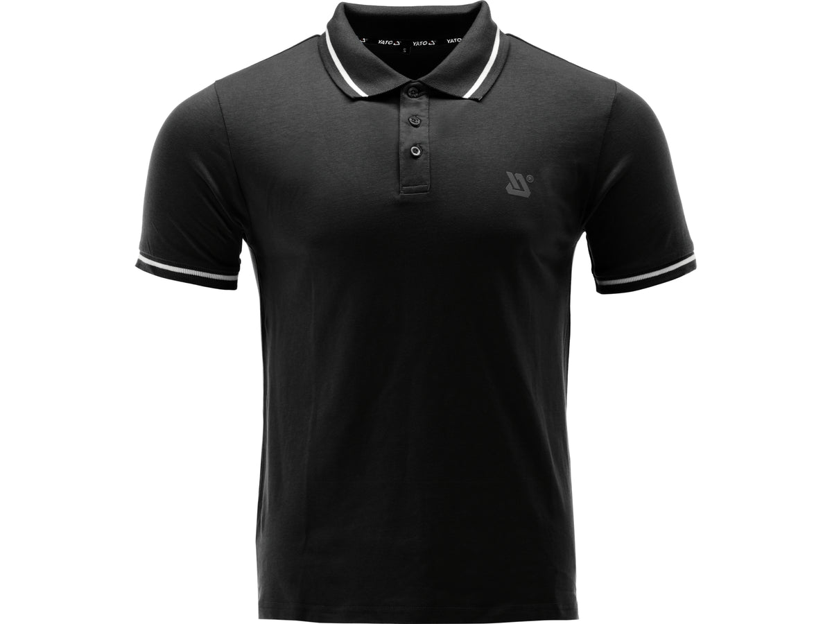 Zacht Poloshirt, Zwart, Maat. 2XL