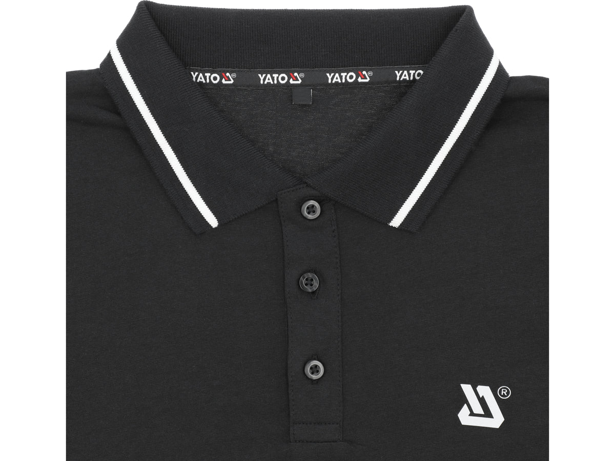 Zacht Poloshirt, Zwart, Maat. S