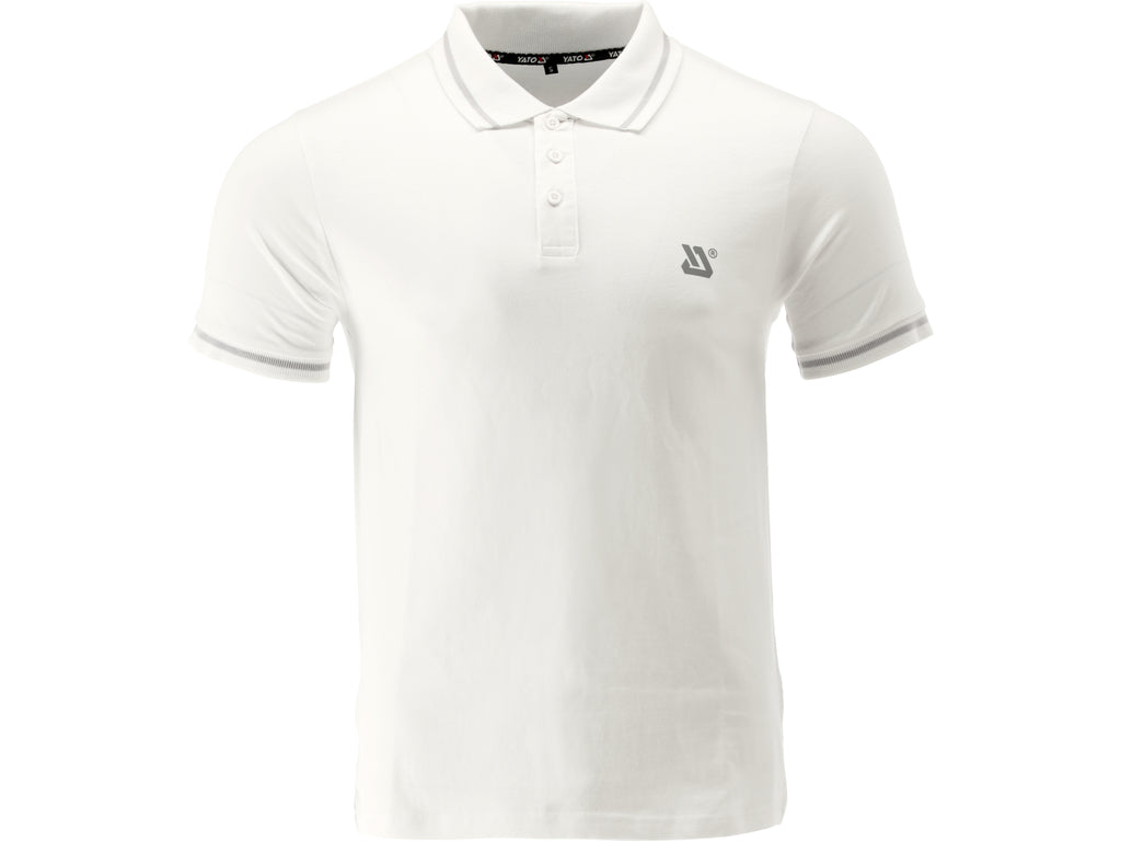 Zacht Poloshirt, Wit, Maat. L