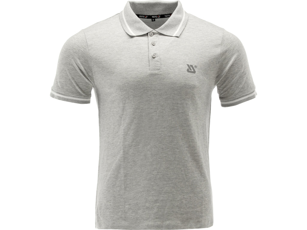 Zacht Poloshirt, Grijs Melange, Maat. 2XL