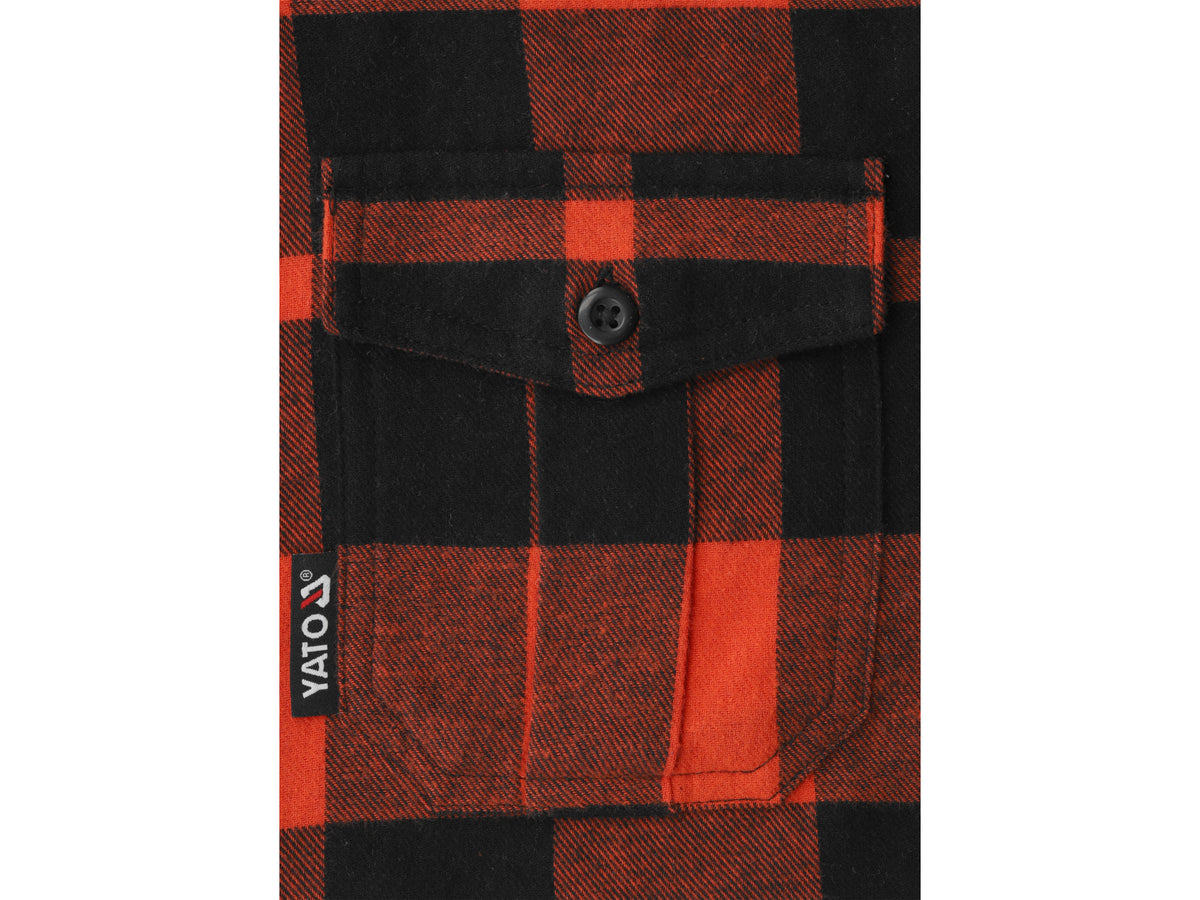 Rood Flanellen Overhemd, Maat. 2XL