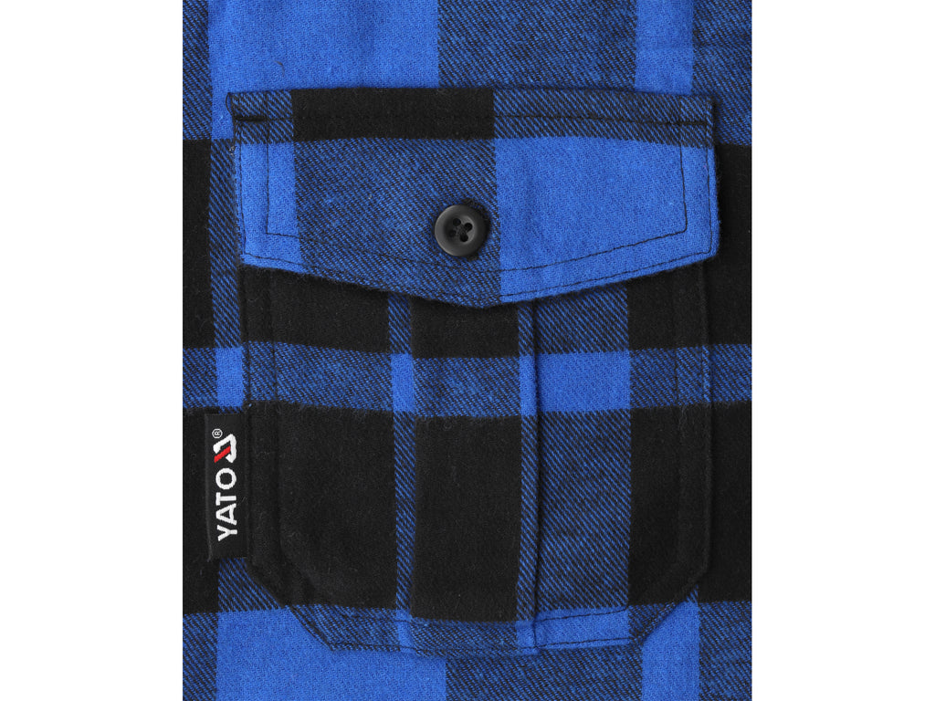Flanellen Overhemd, Blauw, Maat. Xl