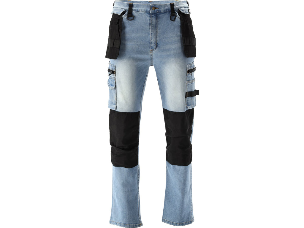 Passende Werkbroek Stretch Jeans Lichtblauw Maat. S