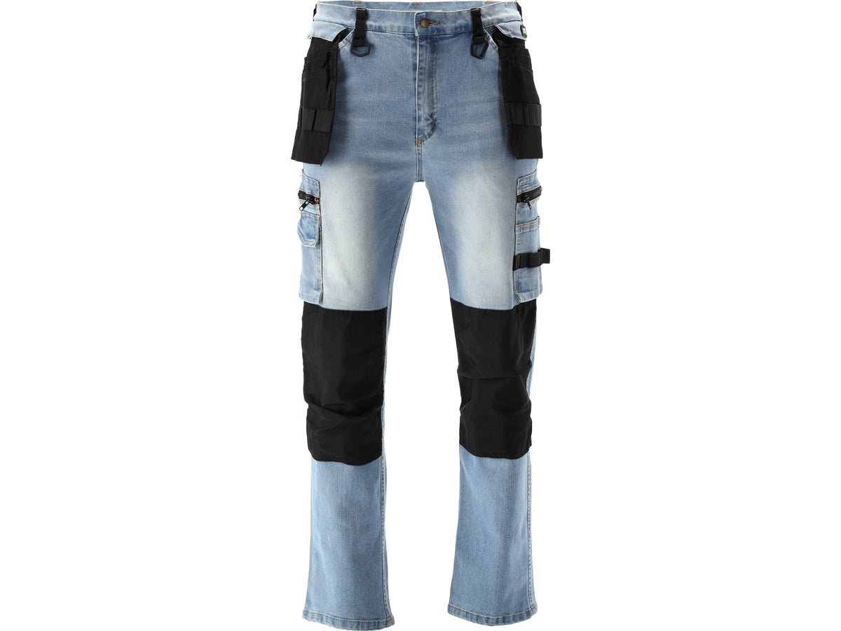 Passende Werkbroek Stretch Jeans Lichtblauw Maat. M