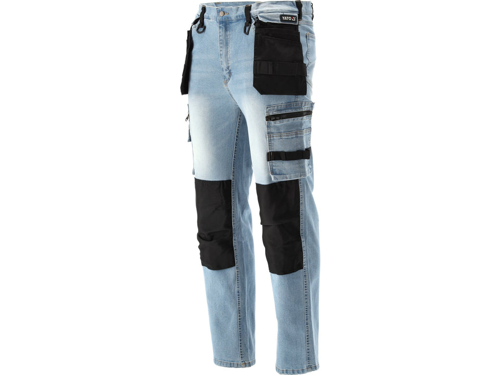 Passende Werkbroek Stretch Jeans Lichtblauw Maat. Xl