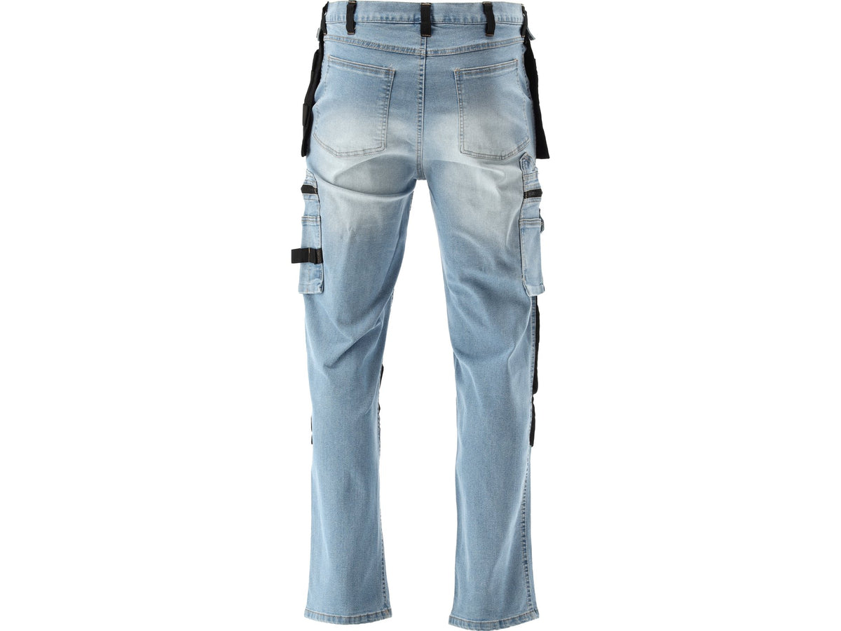 Passende Werkbroek Stretch Jeans Lichtblauw Maat. S