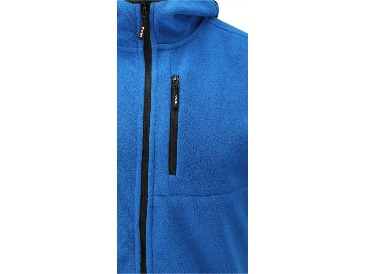 Fleece Met Capuchon Blauw Sarna Maat. S