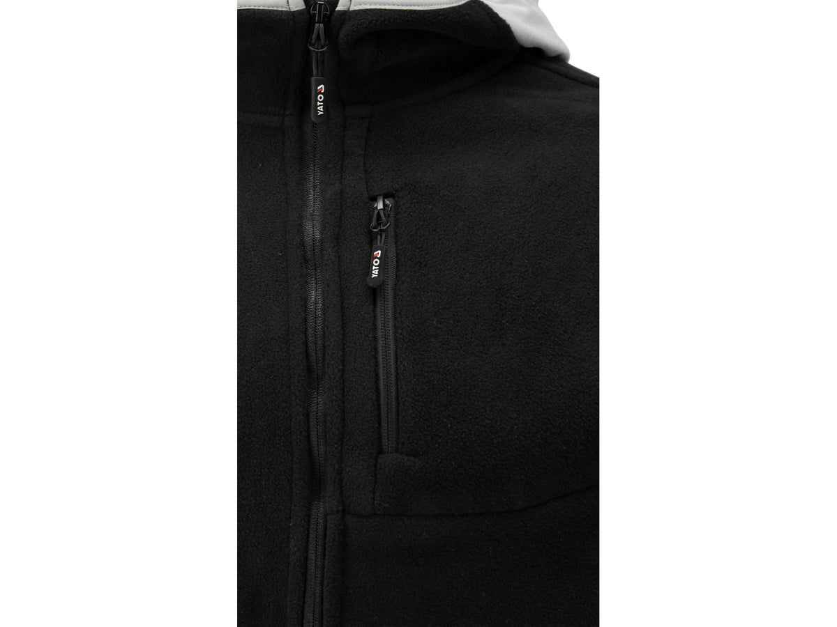 Sarna Fleece Met Capuchon Zwart Maat. 2XL