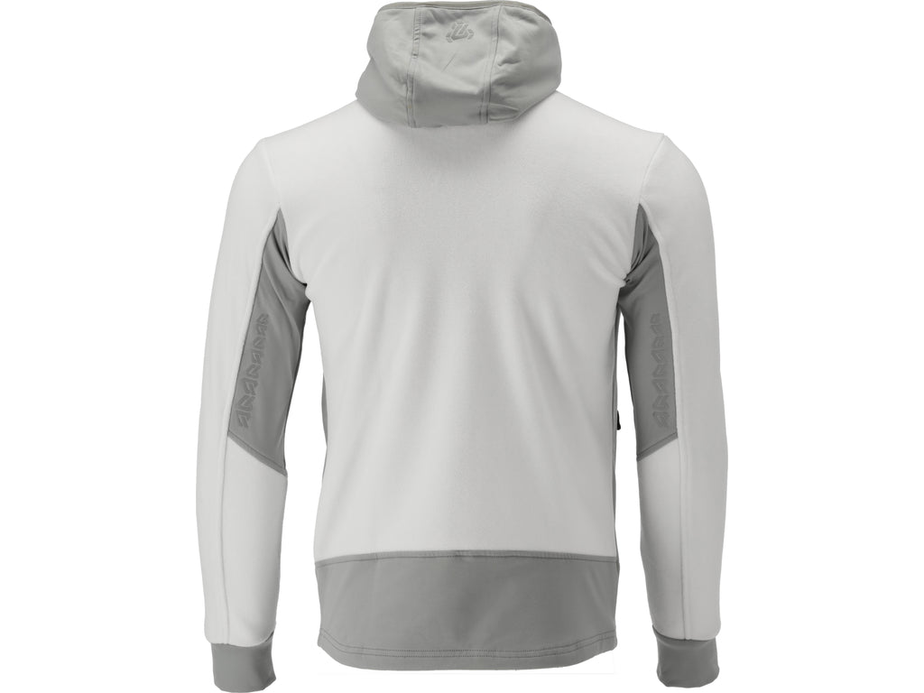 Witte Sarna-Fleece Met Capuchon. M