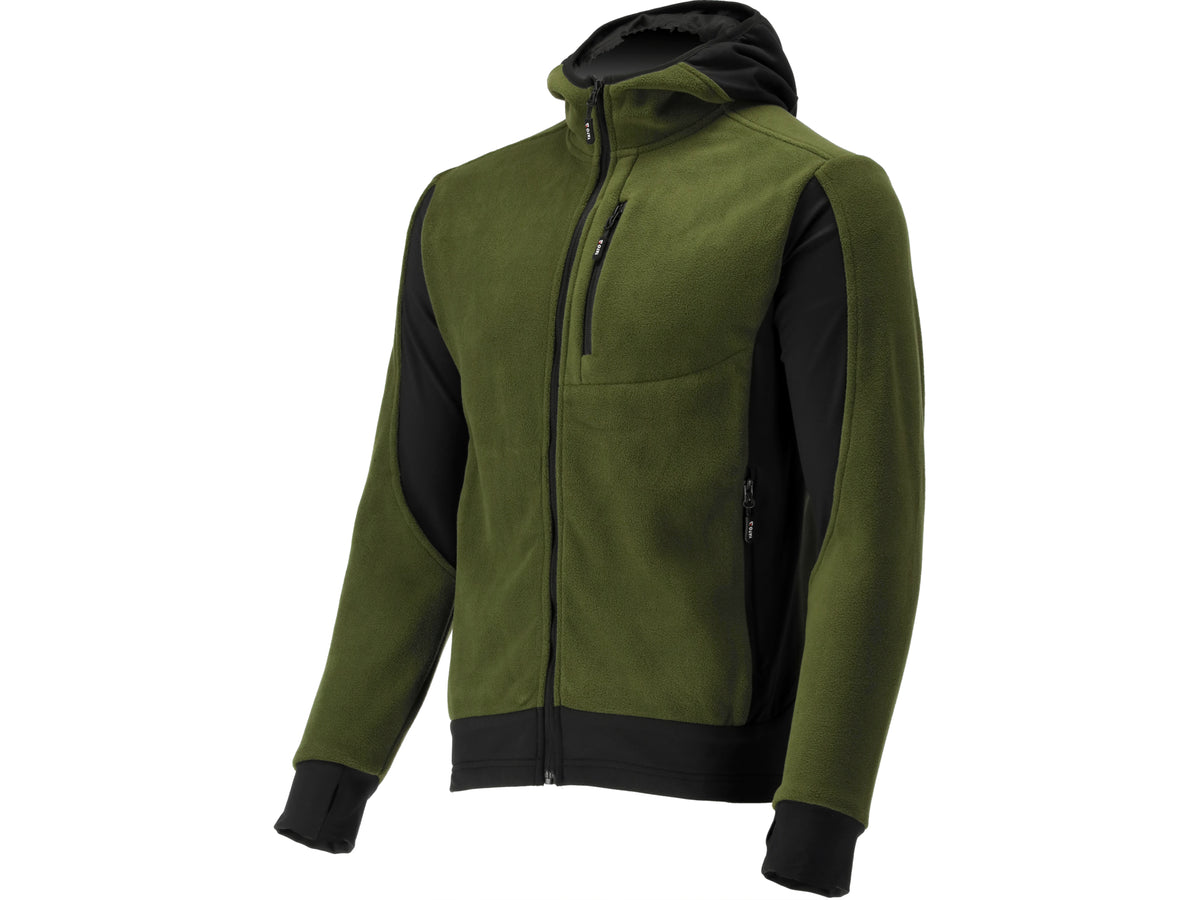 Sarna Groene Fleece Met Capuchon. Xl